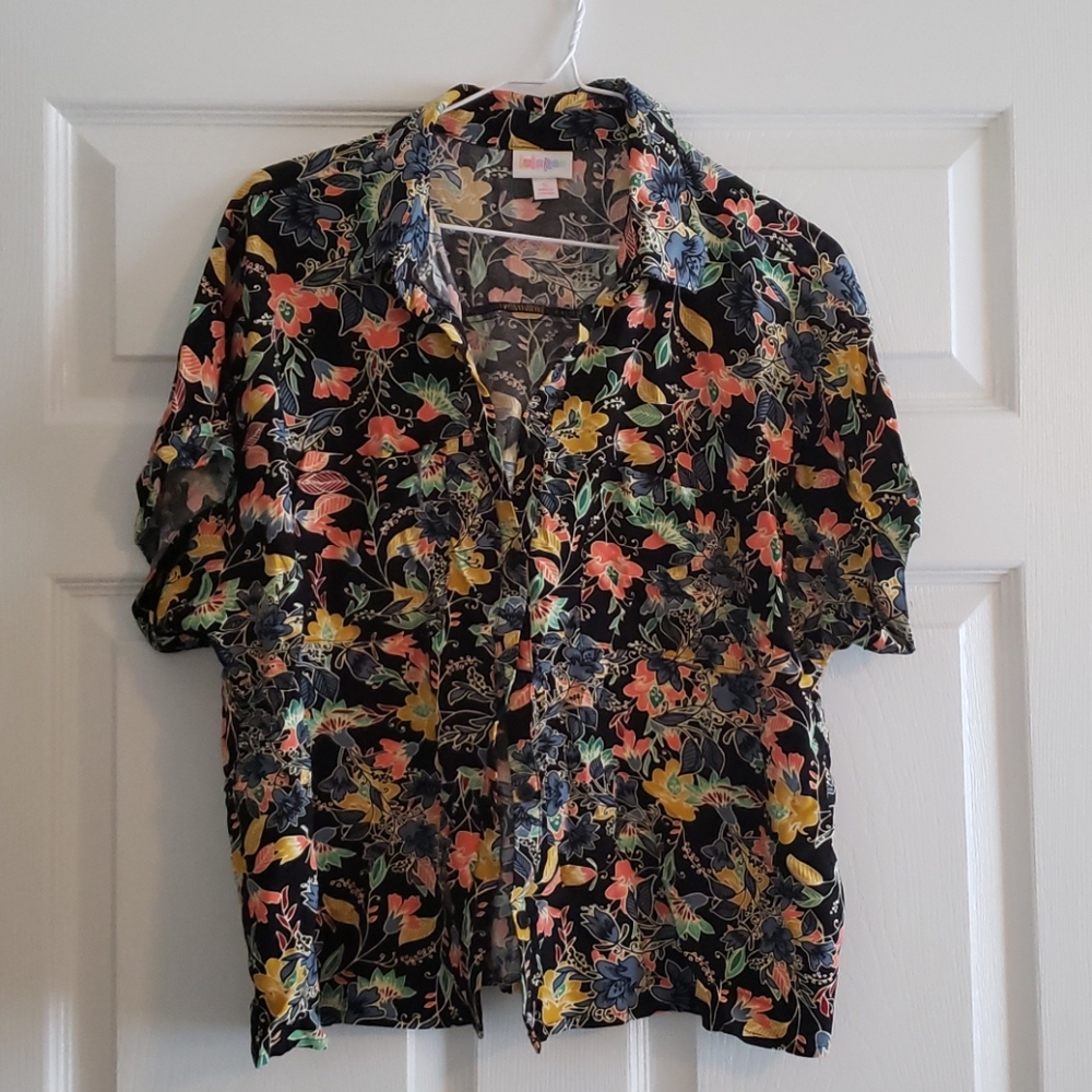 Lularoe floral lightweight top (amy)